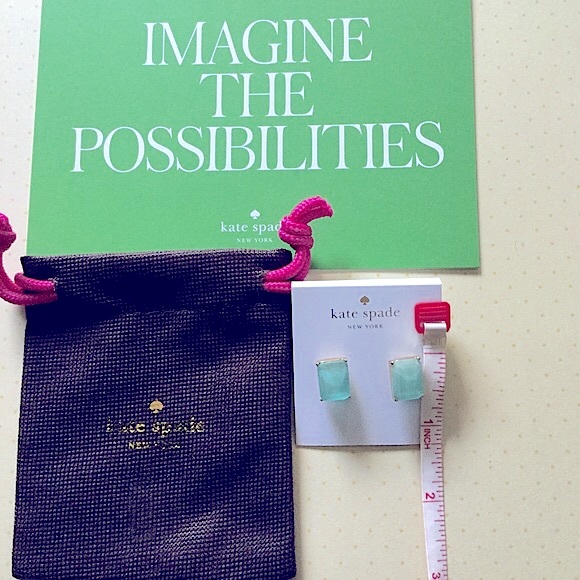 ♠️KATE SPADE BEACH GEM STUD EARRINGS♠️ - Picture 4 of 5